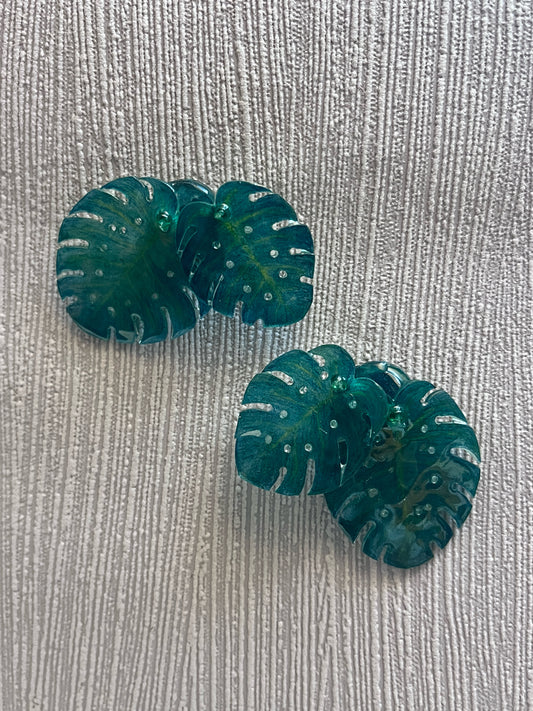 Monstera deliciosa — Ohrringe