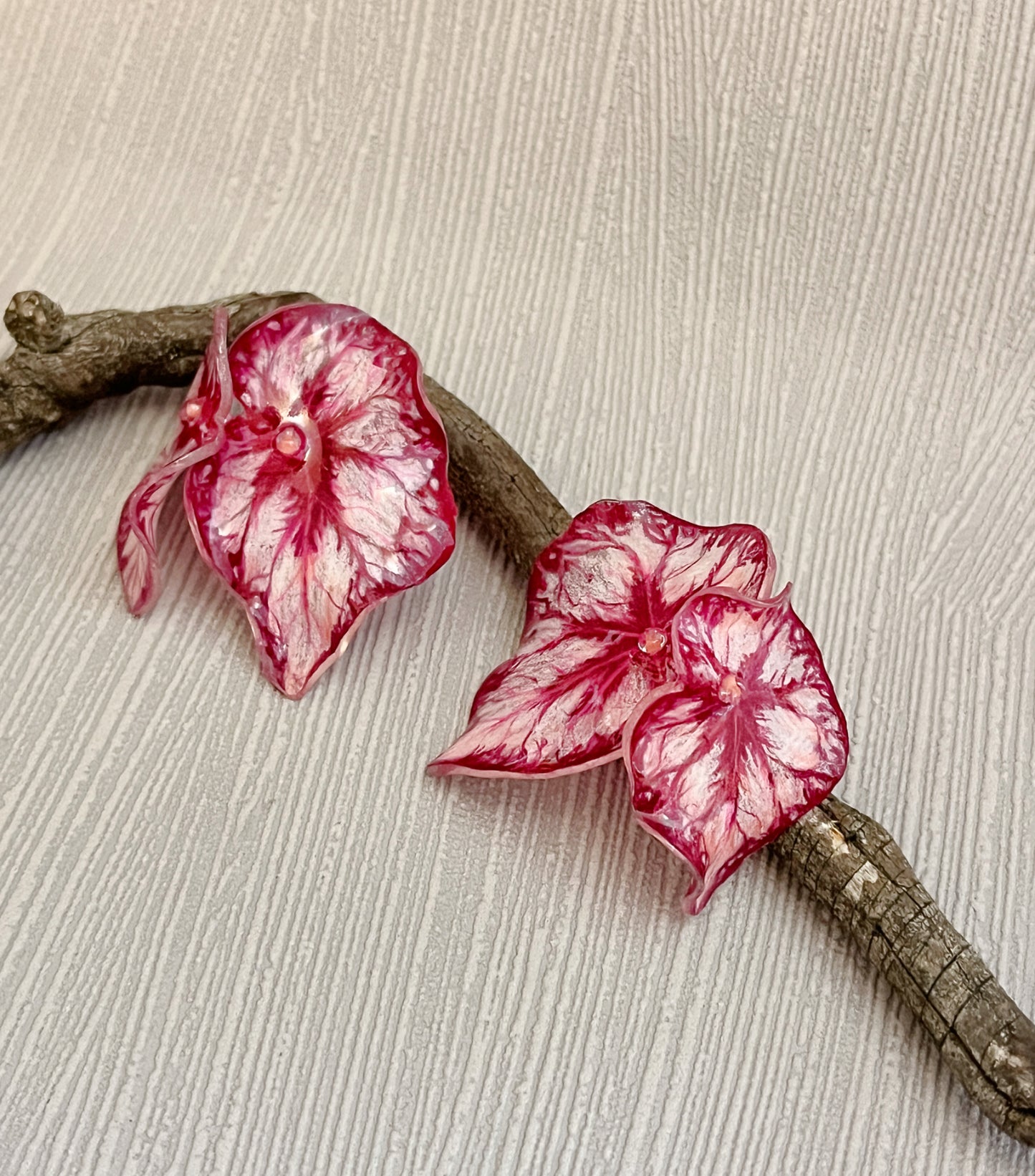 Begonia „Miss Coco“— Ohrringe