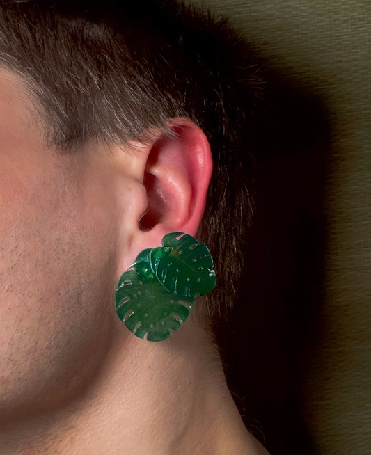 Monstera deliciosa — Ohrringe