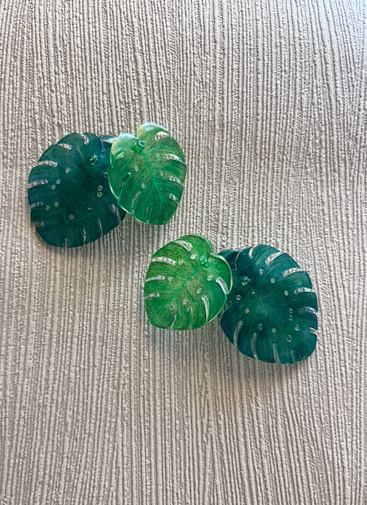 Mix Monstera deliciosa  — Ohrringe