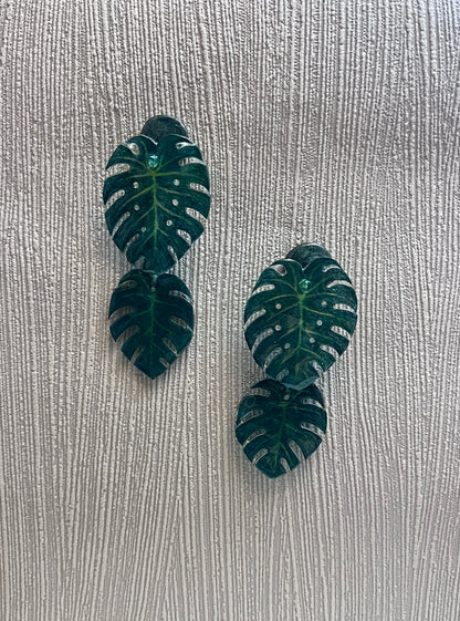 Monstera deliciosa  —Drop Ohrringe